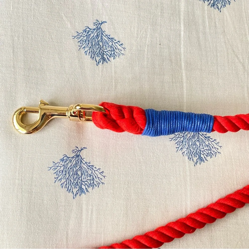 Pet Leash 100% cotton red old navy  5' LONG